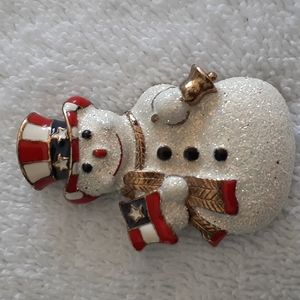 1990 Signed Danecraft Americana Snowman.